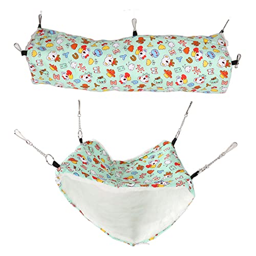 Qukaim Hamster-Hängematten-Tunnelkäfig, weich, atmungsaktiv, bissfest, Haustier-Hängematte, Hänge-Tunnel-Set für Eichhörnchen, Streifenhörnchen, Hamster, Kleintierkäfig-Accessoires Qukaim Hamster-Hängematten-Tunnelkäfig, weich, atmungsaktiv, bissfest, Haustier-Hängematte, Hänge-Tunnel-Set für Eichhörnchen, Streifenhörnchen, Hamster, Kleintierkäfig-Accessoires von Qukaim