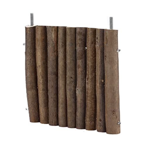 Qukaim Hamster Holzplattform, sicherer rechteckiger Holzständer für Nymphensittiche, 15 cm, ideal für Hamster und Kaninchen, Haustier-Quadrat-Regalständer, Holz Vogelständer Sitzstange von Qukaim