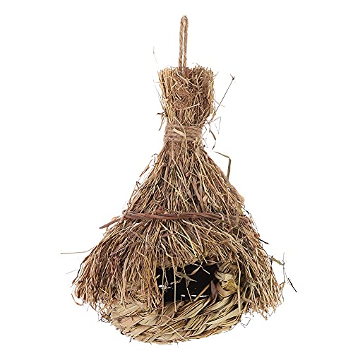 Qukaim Handgewebtes Vogelhaus Handgewebtes Bambusblatt Vogelnest Hängendes Papagei Roosting House für Haus Garten Dekorationen Natürliches Unkraut Vogelnest Ideal für den Außenbereich Qukaim Handgewebtes Vogelhaus Handgewebtes Bambusblatt Vogelnest Hängendes Papagei Roosting House für Haus Garten Dekorationen Natürliches Unkraut Vogelnest Ideal für den Außenbereich von Qukaim