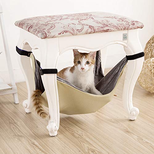 Qukaim Haustier-Katzen-Hängenest für kleine Haustiere, Katzenhängematte, elektrisches Heizkissen mit konstanter Temperatur, wasserdichtes Design, USB-Schnittstelle, 2-seitiger Haken und Schlaufe, Qukaim Haustier-Katzen-Hängenest für kleine Haustiere, Katzenhängematte, elektrisches Heizkissen mit konstanter Temperatur, wasserdichtes Design, USB-Schnittstelle, 2-seitiger Haken und Schlaufe, von Qukaim