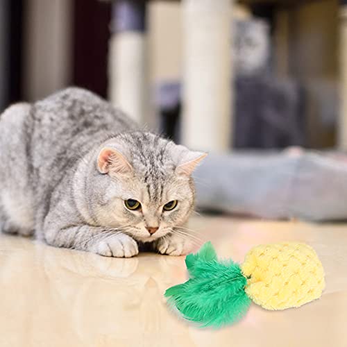 Qukaim Haustier Katzenspielzeug Katzenspielzeug 5 Stück Plüsch Ananas Form Interaktives Haustier Katzenspielzeug mit Katzenminze Backenzähne Trainingsspielzeug Ideal für Spielzeit und Zahnpflege Qukaim Haustier Katzenspielzeug Katzenspielzeug 5 Stück Plüsch Ananas Form Interaktives Haustier Katzenspielzeug mit Katzenminze Backenzähne Trainingsspielzeug Ideal für Spielzeit und Zahnpflege von Qukaim
