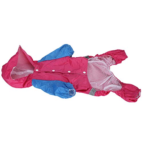 Qukaim Haustier-Regenmantel, wasserdichter Hundemantel, Jacke, reflektierender Streifen, atmungsaktiv, leicht, Spaziergänge im Freien, Rosarot, Größe XL Qukaim Haustier-Regenmantel, wasserdichter Hundemantel, Jacke, reflektierender Streifen, atmungsaktiv, leicht, Spaziergänge im Freien, Rosarot, Größe XL von Qukaim