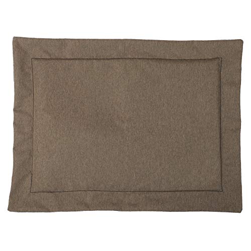Qukaim Haustier-Schlafmatte für große Haustiere, Hund, Katze, bissfeste Isomatte, vier Jahreszeiten, universell, abnehmbar, wasserdicht, Braun, 100 x 70 cm, Größe XL von Qukaim