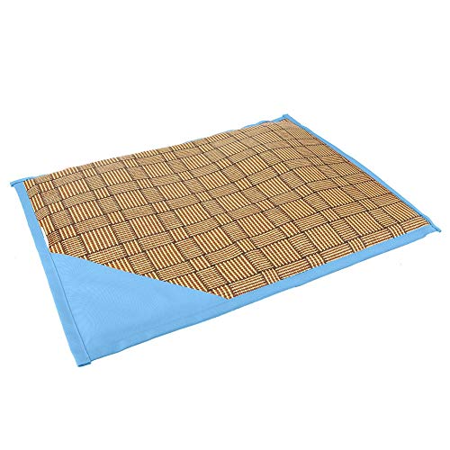 Qukaim Haustier-Schlafunterlage, Haustierkissen, Haustiermatte, Sommer, Bambusfaser, feuchtigkeitsbeständig, weich, für Hunde und Katzen, kühlend, blau, Größe S Qukaim Haustier-Schlafunterlage, Haustierkissen, Haustiermatte, Sommer, Bambusfaser, feuchtigkeitsbeständig, weich, für Hunde und Katzen, kühlend, blau, Größe S von Qukaim