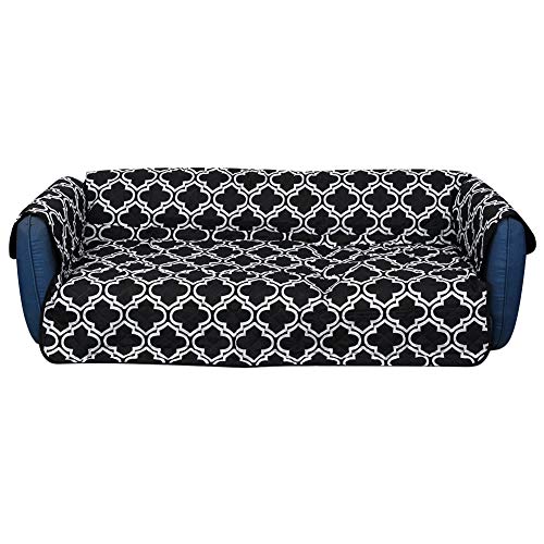 Qukaim Haustier-Sofa-Matte, Haustier-Sofa-Kissen, wasserdicht, rutschfest, Polyester-Pongee-Lounge-Matte, schmutzabweisend, 116 x 188 cm, schwarzer Druck Qukaim Haustier-Sofa-Matte, Haustier-Sofa-Kissen, wasserdicht, rutschfest, Polyester-Pongee-Lounge-Matte, schmutzabweisend, 116 x 188 cm, schwarzer Druck von Qukaim