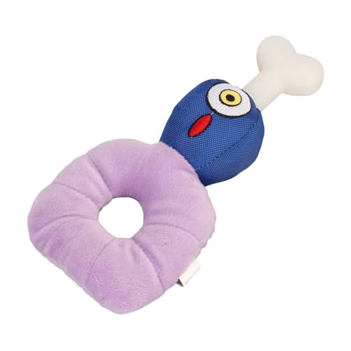 Qukaim Haustier Spielzeug Hund Quietschendes Plüschtier, Interaktives Zahnreinigung Kauspielzeug, Hautfreundliches Stofftier für Welpen, Weiches Design, Ideal für Spielzeit und Kauen, 30cm Lang von Qukaim