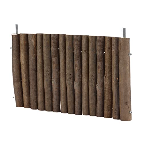 Qukaim Haustier Tunnel Nest Flanell Leopard Kleintier Versteck Spielröhre mit Fransen Vorhang für Hamster Meerschweinchen 25cm Holz Hamster Leiter mit Plattform Holz Kauspielzeug von Qukaim