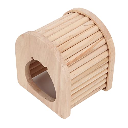 Qukaim Haustierkäfig-Hängematte, atmungsaktive weiche Katzenhängematte Bett für kleine Haustiere, 20 x 20 cm, inklusive Holzbogen Haus Hütte für Hamster, Eichhörnchen und Mäuse von Qukaim