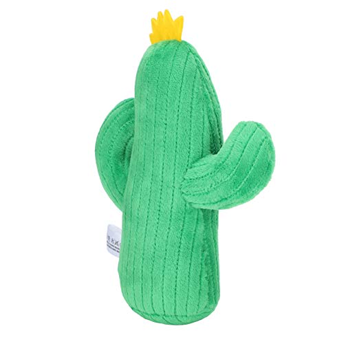Qukaim Hund Plüschtier Hund Plüschtier, Kaktus und Mais Kauen Quietschspielzeug Kleine Größe Zahnreinigung Design Ideal für Haustiere Weiches Plüschgewebe 25cm Lang von Qukaim