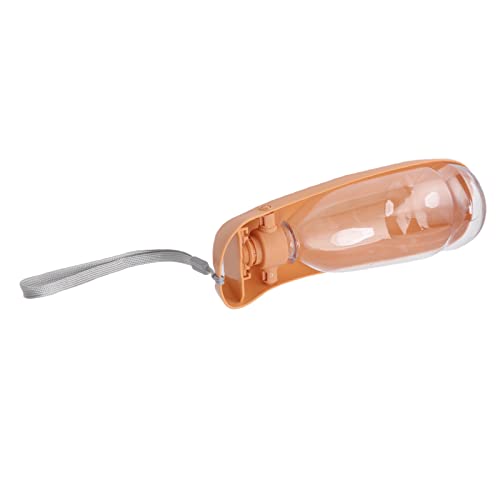 Qukaim Hund Reise Wasserbecher Hund Wasserflasche, 550ml Tragbarer Welpe Wasserspender, Wasserdichte Sonnenblende Abdeckung für Outdoor-Reisen, Oxford-Tuch, Orange und Schwarz Qukaim Hund Reise Wasserbecher Hund Wasserflasche, 550ml Tragbarer Welpe Wasserspender, Wasserdichte Sonnenblende Abdeckung für Outdoor-Reisen, Oxford-Tuch, Orange und Schwarz von Qukaim