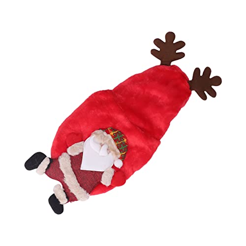 Qukaim Hund Weihnachtskostüm Hund Weihnachtskostüm, Weicher Plüsch Verdickter Weihnachtsmann Design Hoodie Mantel für Kleine Mittlere Hunde Katzen, M Größe, Haustier Weihnachtskleidung von Qukaim