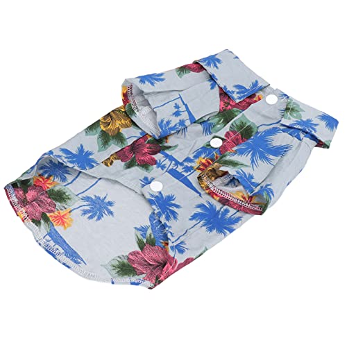 Qukaim Hunde-Shirts im Hawaii-Stil, süßes Kostüm für kleine bis mittelgroße Welpen und Katzen, Sommer-Haustierkleidung, leicht, versch von Qukaim