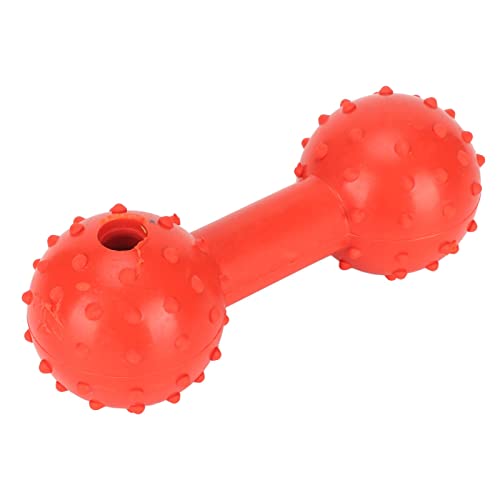Qukaim Hundefutter Spender Spielzeug Hund Leckerli Dosieren Spielzeug Interaktives Langhantel Form Gummi Kauspielzeug für Welpen Zähne Schleifen Haustier Puzzle Spielzeug Rot Qukaim Hundefutter Spender Spielzeug Hund Leckerli Dosieren Spielzeug Interaktives Langhantel Form Gummi Kauspielzeug für Welpen Zähne Schleifen Haustier Puzzle Spielzeug Rot von Qukaim