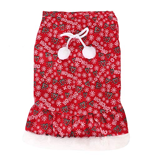 Qukaim Hundekleidung für den Winter, niedlicher roter Hunderock, für kleine Hunde, Welpenjacke, Haustierkleidung für Hunde, Urlaubskleidung, geeignet für den Winter, Größen erhältlich von Qukaim
