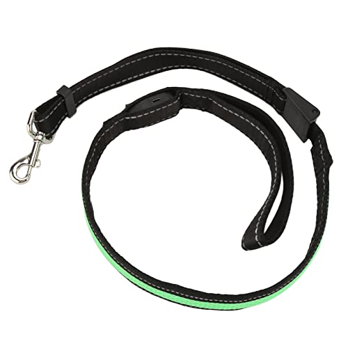 Qukaim Hundeleine, USB-Aufladung, LED-Hundeleine, atmungsaktives Zugseil für kleine, mittelgroße Katzen und Hunde, Anti-Wind-Design, Grün Qukaim Hundeleine, USB-Aufladung, LED-Hundeleine, atmungsaktives Zugseil für kleine, mittelgroße Katzen und Hunde, Anti-Wind-Design, Grün von Qukaim