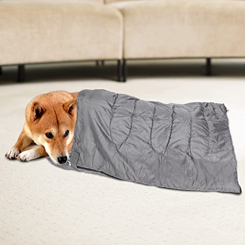 Qukaim Hundeschlafsack Hundeschlafsack, Hellgrau Wasserdicht Verschleißfester Haustierschlafsack, Bequeme Bettmatte für Hunde, 80 x 60 cm Qukaim Hundeschlafsack Hundeschlafsack, Hellgrau Wasserdicht Verschleißfester Haustierschlafsack, Bequeme Bettmatte für Hunde, 80 x 60 cm von Qukaim