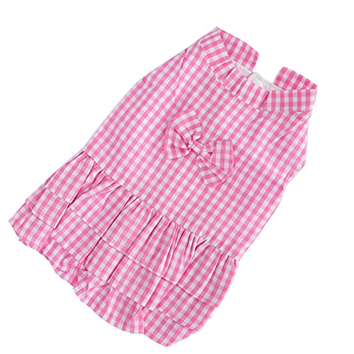 Qukaim Hundeshirt, Rock, Sommerkleidung, Polyester, Minirock, Rosa, Schleife, Größe XL, ideal für kleine Hunde, leicht und bequem Qukaim Hundeshirt, Rock, Sommerkleidung, Polyester, Minirock, Rosa, Schleife, Größe XL, ideal für kleine Hunde, leicht und bequem von Qukaim