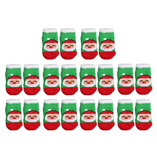 Qukaim Hundesocken, 5 Sets, grüner Hintergrund, Alter Mann, elastisch, rutschfest, Haustierbedarf für Herbst, Winter, Weihnachten, Größe L Qukaim Hundesocken, 5 Sets, grüner Hintergrund, Alter Mann, elastisch, rutschfest, Haustierbedarf für Herbst, Winter, Weihnachten, Größe L von Qukaim