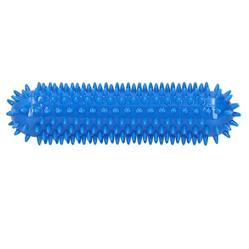 Qukaim Hundespielzeug Zahnbürste TPR Molar Rod Dog Chew Stick, Zahnbürstenspielzeug für Zahnreinigung, große blaue Haustierbedarf von Qukaim