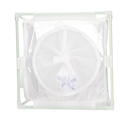 Qukaim Insektenbeobachtungskäfig Insektenbeobachtungskäfig, PVC Mesh Schmetterling Lebensraum Wiederverwendbarer Brutkasten Hülsenform Weißes Design Ideal für Insektenbeobachtung und Zucht Qukaim Insektenbeobachtungskäfig Insektenbeobachtungskäfig, PVC Mesh Schmetterling Lebensraum Wiederverwendbarer Brutkasten Hülsenform Weißes Design Ideal für Insektenbeobachtung und Zucht von Qukaim