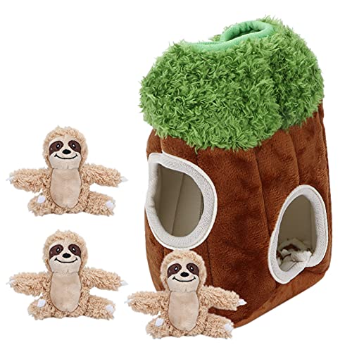 Qukaim Interaktives Hundespielzeug Verstecken? und? Seek Quietschendes Plüsch-Puzzle-Spielzeug, Interaktives Hundespielzeug für mittelgroße Hunde, Versteckspiel Fütterungspuzzle, Beißfest, Qukaim Interaktives Hundespielzeug Verstecken? und? Seek Quietschendes Plüsch-Puzzle-Spielzeug, Interaktives Hundespielzeug für mittelgroße Hunde, Versteckspiel Fütterungspuzzle, Beißfest, von Qukaim