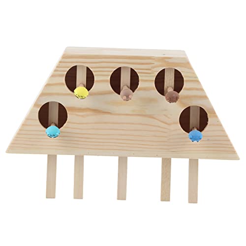 Qukaim Kätzchen Puzzle Spielzeug Plüsch Maus Spielzeug, Interaktives Katzenjagd Spielzeug für Indoor Katzen und Kätzchen, Simulation Pet Whack Maus und Hit Hamster Puzzle Spielzeug, Holz und Silikon Qukaim Kätzchen Puzzle Spielzeug Plüsch Maus Spielzeug, Interaktives Katzenjagd Spielzeug für Indoor Katzen und Kätzchen, Simulation Pet Whack Maus und Hit Hamster Puzzle Spielzeug, Holz und Silikon von Qukaim