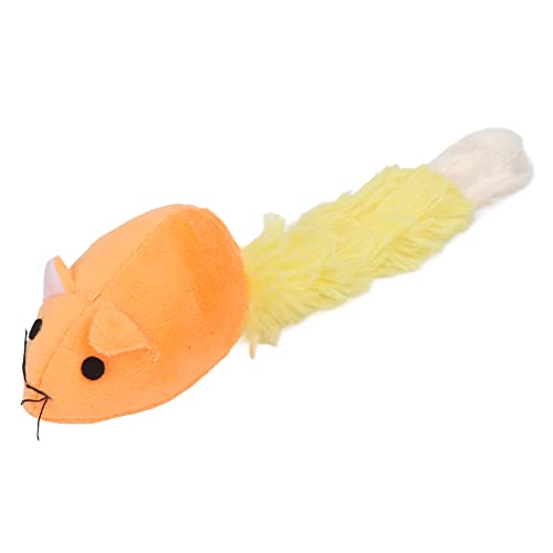 Qukaim Katze Katzenminze Spielzeug Katzenminze Plüschtier, Langschwanz Mausform, Interaktives Weiches Katze Plüschtier mit Katzenminze zum Spielen und Zahnreinigung, Orange Qukaim Katze Katzenminze Spielzeug Katzenminze Plüschtier, Langschwanz Mausform, Interaktives Weiches Katze Plüschtier mit Katzenminze zum Spielen und Zahnreinigung, Orange von Qukaim