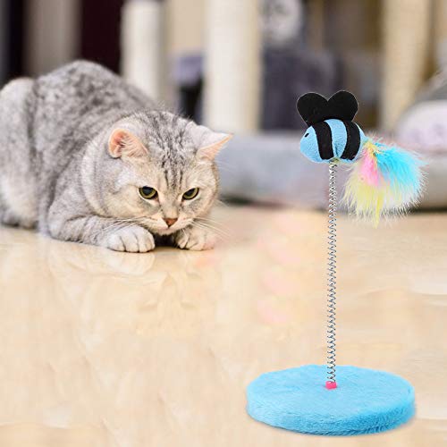 Qukaim Katzenfänger Spielzeug Mini Katze Interaktives Spielzeug Frühling Fisch Spielzeug für Haustiere Springen und Fangen Blau Engagierendes Katzenspielzeug für Spielzeit und Bewegung Qukaim Katzenfänger Spielzeug Mini Katze Interaktives Spielzeug Frühling Fisch Spielzeug für Haustiere Springen und Fangen Blau Engagierendes Katzenspielzeug für Spielzeit und Bewegung von Qukaim
