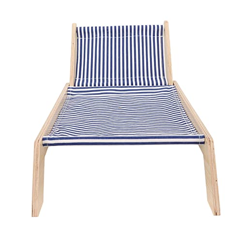 Qukaim Katzenhängematte Bett Katzenhängematte mit Holzrahmen, Hochbeet und Kratzbaum für alle Jahreszeiten, Schaukelstuhl für Kätzchen und Katzen, 60 x 40 x 40 cm, Strand-Lounge-Design Qukaim Katzenhängematte Bett Katzenhängematte mit Holzrahmen, Hochbeet und Kratzbaum für alle Jahreszeiten, Schaukelstuhl für Kätzchen und Katzen, 60 x 40 x 40 cm, Strand-Lounge-Design von Qukaim