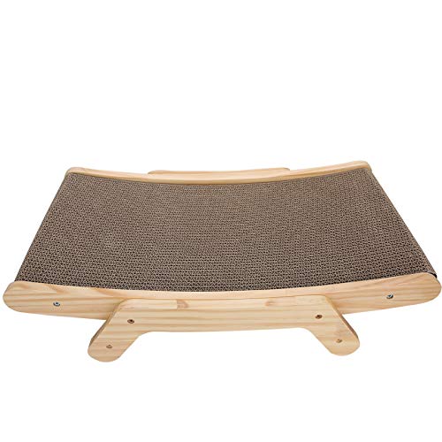 Qukaim Katzenschlafbett Haustier Wellpapier Katzenkratzbrett, Langlebiges Katzenkrallenschleifspielzeug und Schlafständer Bett, Multifunktionales Design, Ideal für Katzen, 60 x 30 x 10 cm Qukaim Katzenschlafbett Haustier Wellpapier Katzenkratzbrett, Langlebiges Katzenkrallenschleifspielzeug und Schlafständer Bett, Multifunktionales Design, Ideal für Katzen, 60 x 30 x 10 cm von Qukaim