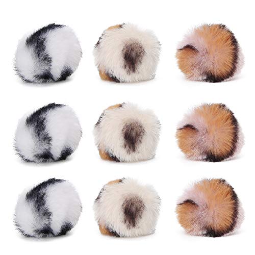 Qukaim Katzenspielzeug 9 Stück Katze Plüsch Leopard Bälle, Katzenminze interaktives Spielzeug zum Training und Spielen, sicheres Material, 5 cm Durchmesser, ideal für Katzen Qukaim Katzenspielzeug 9 Stück Katze Plüsch Leopard Bälle, Katzenminze interaktives Spielzeug zum Training und Spielen, sicheres Material, 5 cm Durchmesser, ideal für Katzen von Qukaim
