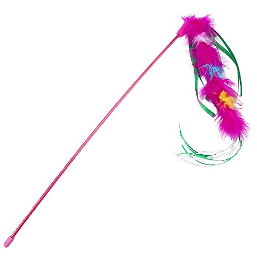 Qukaim Katzenspielzeug Katzenaktivität Spielen Thermische Basis Spielmatte, Interaktives Teaser Spielzeug für Kätzchen, Fun Chaser Stick Zauberstab, Rose Rot, Ideal zum Kratzen und Spielen Qukaim Katzenspielzeug Katzenaktivität Spielen Thermische Basis Spielmatte, Interaktives Teaser Spielzeug für Kätzchen, Fun Chaser Stick Zauberstab, Rose Rot, Ideal zum Kratzen und Spielen von Qukaim