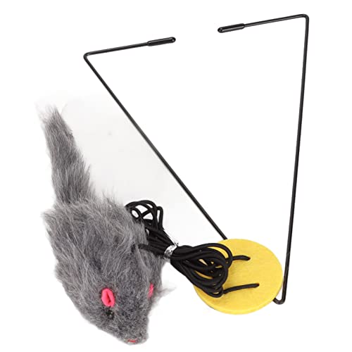 Qukaim Katzenspielzeug Tür Hängende Maus Katzenspielzeug, Interaktives Verstellbares Einziehbares Katzenspielzeug mit Dreieckshaken für Katzen, ansprechendes Design für Indoor-Spielen Qukaim Katzenspielzeug Tür Hängende Maus Katzenspielzeug, Interaktives Verstellbares Einziehbares Katzenspielzeug mit Dreieckshaken für Katzen, ansprechendes Design für Indoor-Spielen von Qukaim