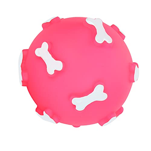 Qukaim Kauball für Haustiere, Vinyl, quietschend, für Haustiere, zum Zahnen, Kauball, Rosa, ungiftig, Outdoor-Hundespielzeug Qukaim Kauball für Haustiere, Vinyl, quietschend, für Haustiere, zum Zahnen, Kauball, Rosa, ungiftig, Outdoor-Hundespielzeug von Qukaim