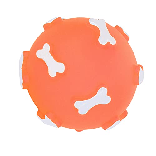 Qukaim Kauen Spiky Ball Vinyl Ungiftig Outdoor Quietschender Gesangsball Haustier Kauen Stachelball Spielzeug Zahnen Kauspielzeug für Hunde Orange Qukaim Kauen Spiky Ball Vinyl Ungiftig Outdoor Quietschender Gesangsball Haustier Kauen Stachelball Spielzeug Zahnen Kauspielzeug für Hunde Orange von Qukaim