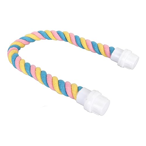Qukaim Kauspielzeug für Papageien, sicheres essbares Beißspielzeug für Vögel, bunte Vogelseil-Sitzstange, 41 cm, flexible Baumwollschaukel, Klettern, Stehspielzeug für Nymphensittiche, Sittiche Qukaim Kauspielzeug für Papageien, sicheres essbares Beißspielzeug für Vögel, bunte Vogelseil-Sitzstange, 41 cm, flexible Baumwollschaukel, Klettern, Stehspielzeug für Nymphensittiche, Sittiche von Qukaim