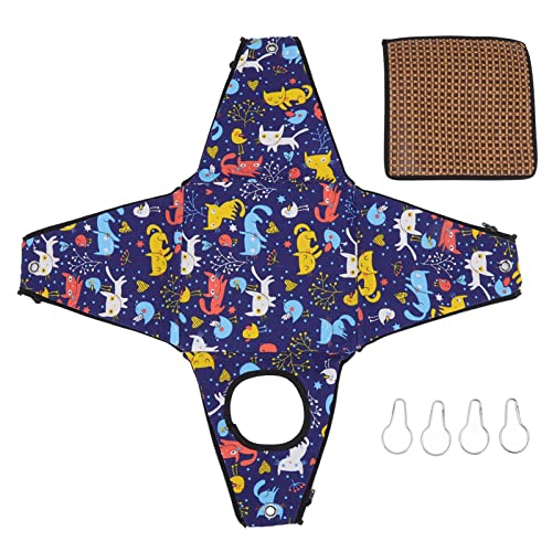 Qukaim Kleine Haustier Hängematte Hamster Hängematte Zelt, waschbare Rattanmatte Hängebett mit Haken für Zuckergleiter und Meerschweinchen, 20 x 20 x 22 cm, kleines Haustierkäfigzubehör Qukaim Kleine Haustier Hängematte Hamster Hängematte Zelt, waschbare Rattanmatte Hängebett mit Haken für Zuckergleiter und Meerschweinchen, 20 x 20 x 22 cm, kleines Haustierkäfigzubehör von Qukaim