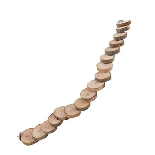 Qukaim Kleine Haustier Runde Plattform Holz Hamster Leiter Brücke 17 Zoll Kletterspielzeug für Hamster, Ratten, Papageien und Kleintiere, idealer Spielplatz und Übungszubehör, Naturholz-Finish Qukaim Kleine Haustier Runde Plattform Holz Hamster Leiter Brücke 17 Zoll Kletterspielzeug für Hamster, Ratten, Papageien und Kleintiere, idealer Spielplatz und Übungszubehör, Naturholz-Finish von Qukaim