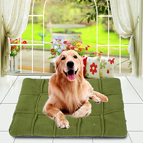 Qukaim Kleine Hundematte, quadratisches Gitter, dicke Samtmatte für kleine Hunde und Katzen, alle Jahreszeiten, komfortables Design, Größe XS Qukaim Kleine Hundematte, quadratisches Gitter, dicke Samtmatte für kleine Hunde und Katzen, alle Jahreszeiten, komfortables Design, Größe XS von Qukaim