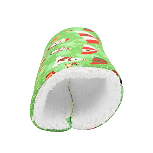 Qukaim Kleiner Hamstertunnel aus Baumwolle, Winterwärmk für Hamster, Eink-Design, Grün, Haustierbedarf, gemütliches Baumwollhaus von Qukaim