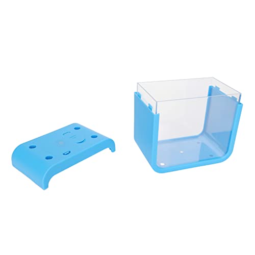 Qukaim Kleines Betta-Fischbecken mit LED-Licht, Mini-Fischbecken mit LED-Licht, abnehmbares aquaponisches Betta-Fischbecken für Büro, Zuhause, Schreibtischdekoration, hängendes Glas-Fischschale, von Qukaim
