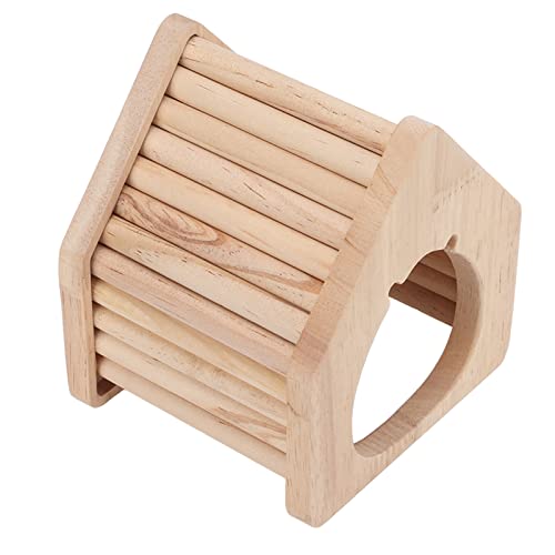 Qukaim Kleintier-Kletterhaus aus Holz, Hamsterspitze, Holzhaus, Nest Käfig Versteck für Hamster, Kletterlebraum, 25,4 x 17,8 x 20,3 cm, Holz-Finish Qukaim Kleintier-Kletterhaus aus Holz, Hamsterspitze, Holzhaus, Nest Käfig Versteck für Hamster, Kletterlebraum, 25,4 x 17,8 x 20,3 cm, Holz-Finish von Qukaim
