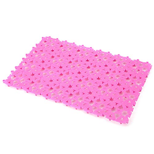 Qukaim Kunststoff-Haustierunterlagen, Kunststoff-Haustiermatte, rutschfestes hohles Design, gespleißte Boden-Pads für Hund und Katze, ideal für Haustierkäfig und Badezimmer, Rosa Qukaim Kunststoff-Haustierunterlagen, Kunststoff-Haustiermatte, rutschfestes hohles Design, gespleißte Boden-Pads für Hund und Katze, ideal für Haustierkäfig und Badezimmer, Rosa von Qukaim