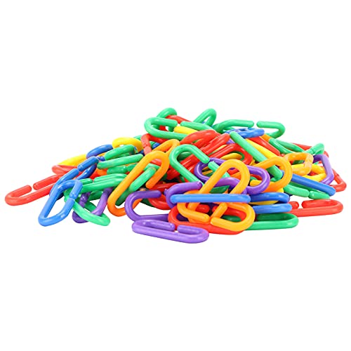 Qukaim Kunststoffkette Vogelspielzeug, pädagogisches Kauspielzeug mit Clips und Gliedern, ideal für Papageien, interaktives Beißspielzeug für kleine Vögel, 76,2 cm lang, leichtes Design Qukaim Kunststoffkette Vogelspielzeug, pädagogisches Kauspielzeug mit Clips und Gliedern, ideal für Papageien, interaktives Beißspielzeug für kleine Vögel, 76,2 cm lang, leichtes Design von Qukaim