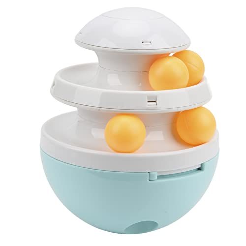 Qukaim Leaky Food Ball Toy Cat Turntable Toys, Adjustable Leakage Food Toy, Food Leaking Ball for Cats and Dogs, Interactive Play, Blue Qukaim Leaky Food Ball Toy Cat Turntable Toys, Adjustable Leakage Food Toy, Food Leaking Ball for Cats and Dogs, Interactive Play, Blue von Qukaim