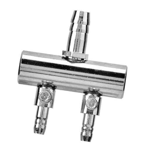 Qukaim Luftventil für Aquarien, Edelstahl, 2-Wege-Splitter-Steuerventil, 8 mm bis 4 mm Größe, Design für Aquarium-Luftkontrolle Qukaim Luftventil für Aquarien, Edelstahl, 2-Wege-Splitter-Steuerventil, 8 mm bis 4 mm Größe, Design für Aquarium-Luftkontrolle von Qukaim