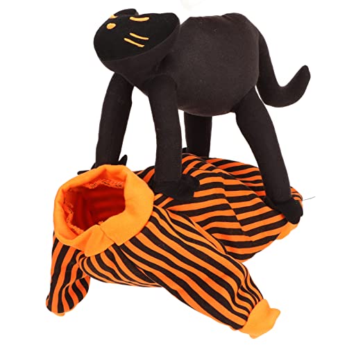 Qukaim Lustiger Halloweenanzug für Hunde, Haustier-Halloween-Shirt, niedliches lustiges Hunde- und Katzenkostüm, schwarzes Katzen-Design für Party und Alltag, geeignet für Haustiere Qukaim Lustiger Halloweenanzug für Hunde, Haustier-Halloween-Shirt, niedliches lustiges Hunde- und Katzenkostüm, schwarzes Katzen-Design für Party und Alltag, geeignet für Haustiere von Qukaim