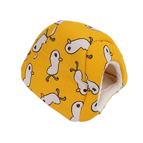 Qukaim Meerschweinchenhöhle Meerschweinchenbett Weiches Hamsternest Versteck 20 x 20 x 20 cm Warmes Haustier Höhle Haus für Kleintiere Gelbe Ente Qukaim Meerschweinchenhöhle Meerschweinchenbett Weiches Hamsternest Versteck 20 x 20 x 20 cm Warmes Haustier Höhle Haus für Kleintiere Gelbe Ente von Qukaim