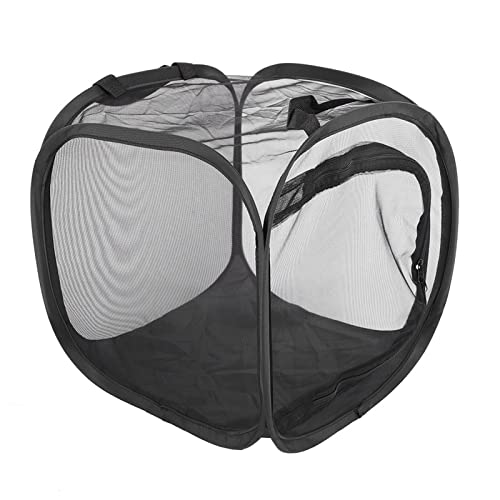 Qukaim Meerschweinchenkäfig-Hängematten-Set, hängende Tunnel-Hängematte für kleine Haustiere, Holz-Kauspielzeug, faltbarer Stab, Insektenkäfig, Haustier-Schaukelbett für Hamster, Kaninchen, Frettchen von Qukaim
