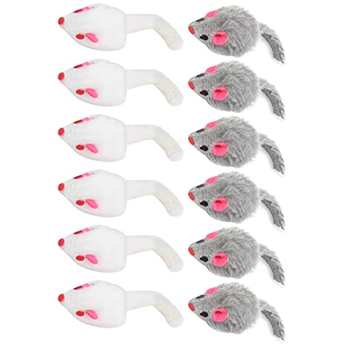 Qukaim Mouse Toysfor Pet Cat Cat Mouse Toy, 12 Pack Furry Interactive Play Mice for Indoor Cats and Kittens, Ideal for Engaging Playtime and Exercise, 7.6 cm Long Qukaim Mouse Toysfor Pet Cat Cat Mouse Toy, 12 Pack Furry Interactive Play Mice for Indoor Cats and Kittens, Ideal for Engaging Playtime and Exercise, 7.6 cm Long von Qukaim